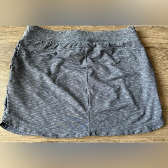 Athleta Techie Terry Mini Skirt Blue W/ Pockets Drawstring Womens XL Athletic - Picture 5 of 8